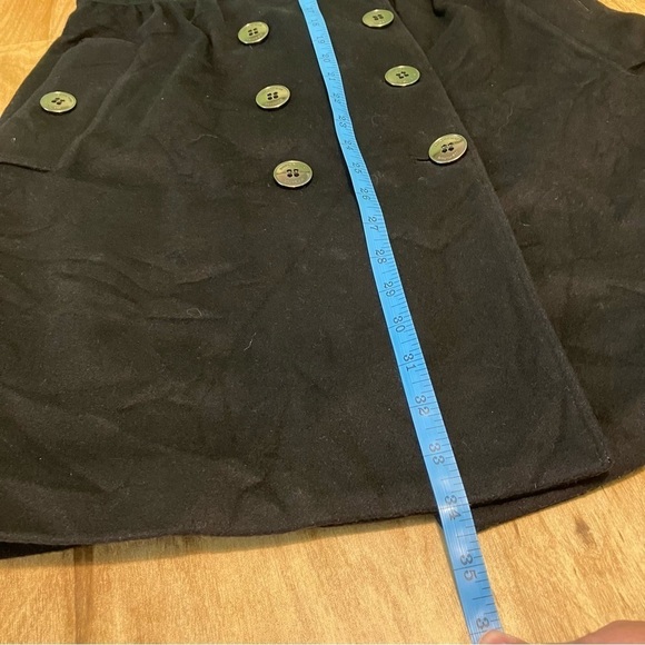 Burberry London Wool Cashmere Double Breasted Trench Coat Black Womens Size 2 - Picture 9 of 16